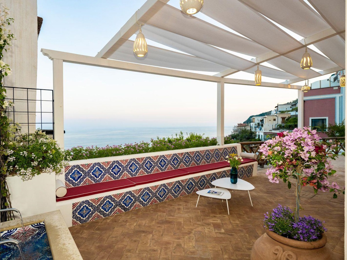 Terrace at Villa Iris in Amalfi