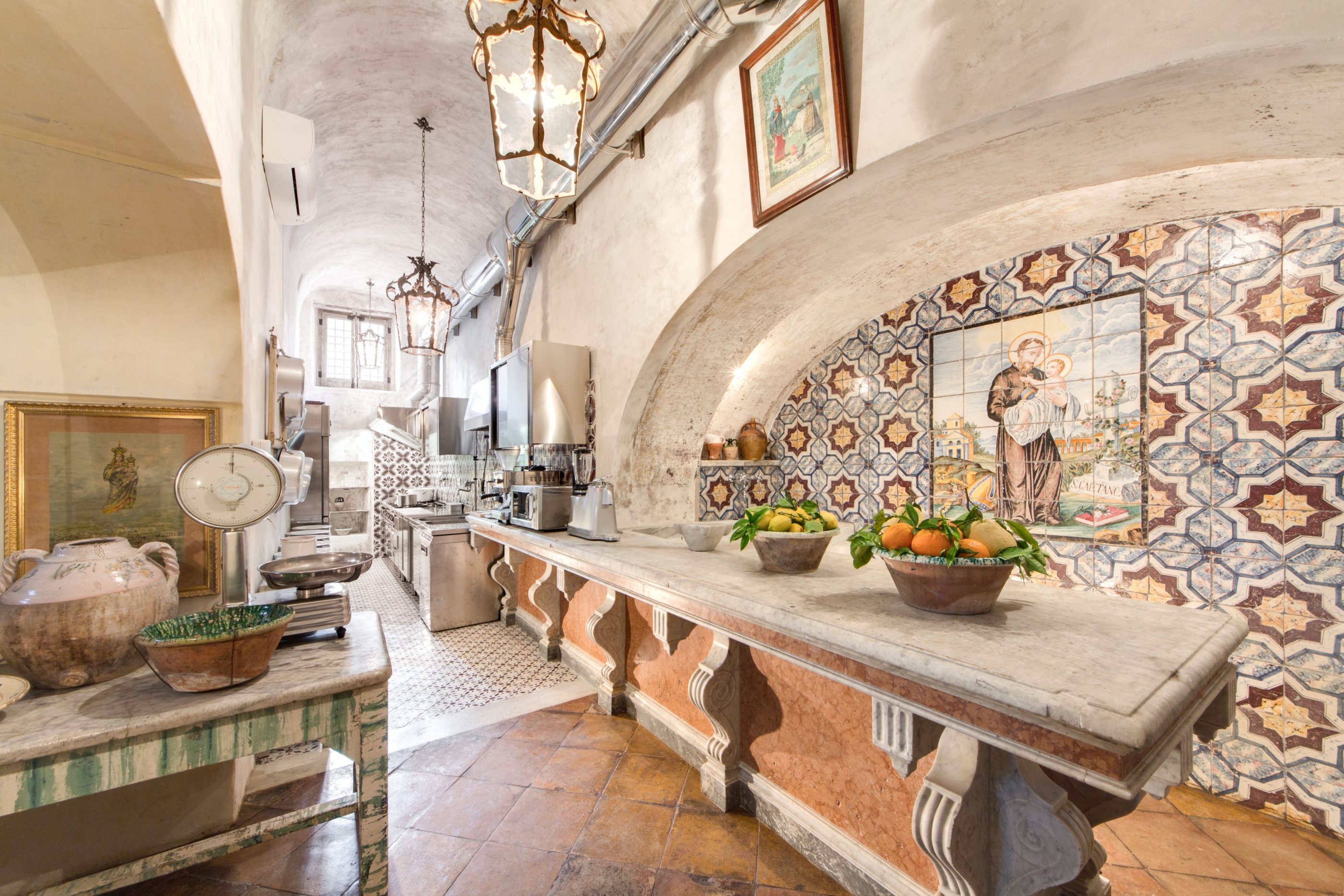 Hallway in Villa Marinella, Amalfi Coast