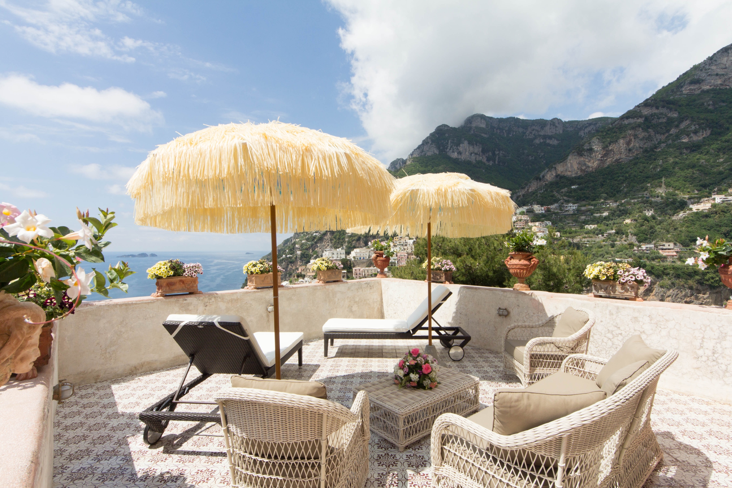 Terrace of Villa Marinella, Amalfi Coast