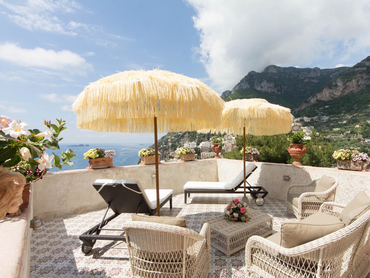Terrace of Villa Marinella, Amalfi Coast