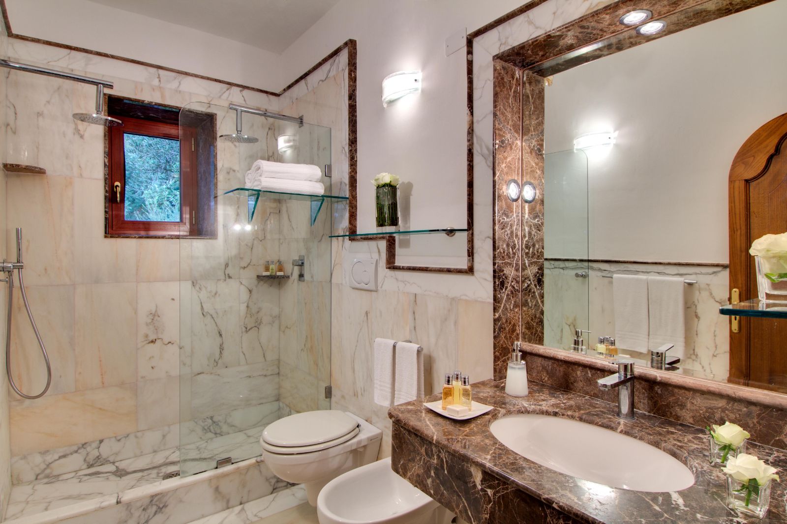 Bathroom at Villa Tuffariello in Amalfi