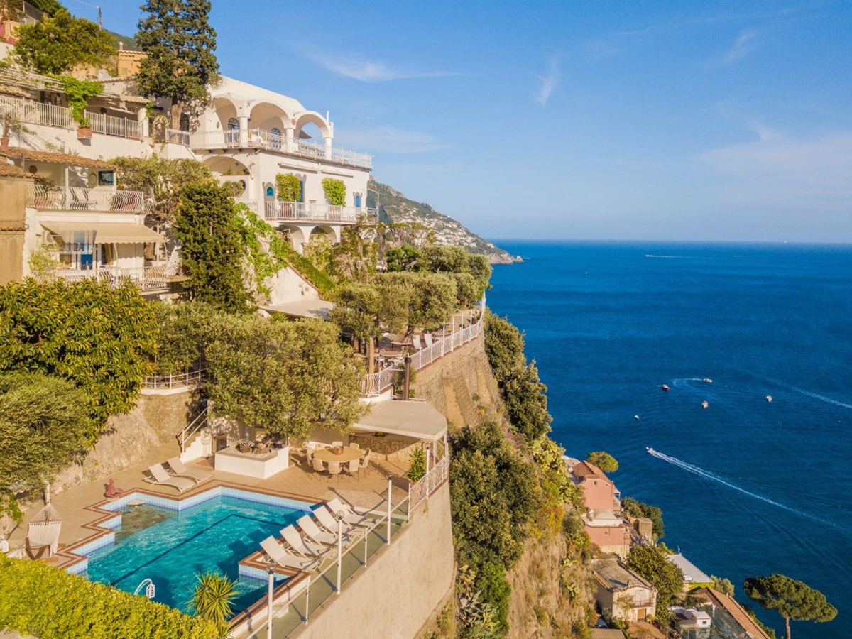 View of Villa Tuffariello in Amalfi
