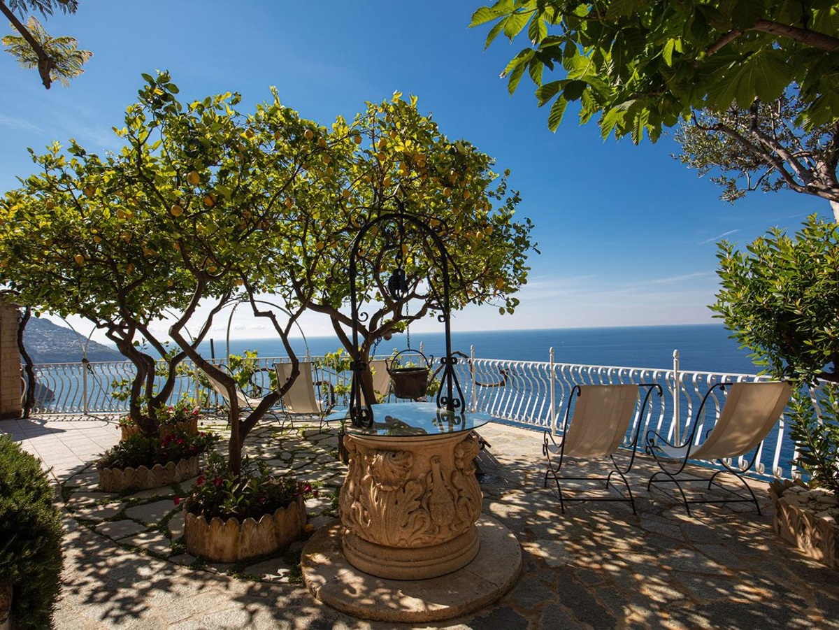 Terrace at Villa Tuffariello in Amalfi