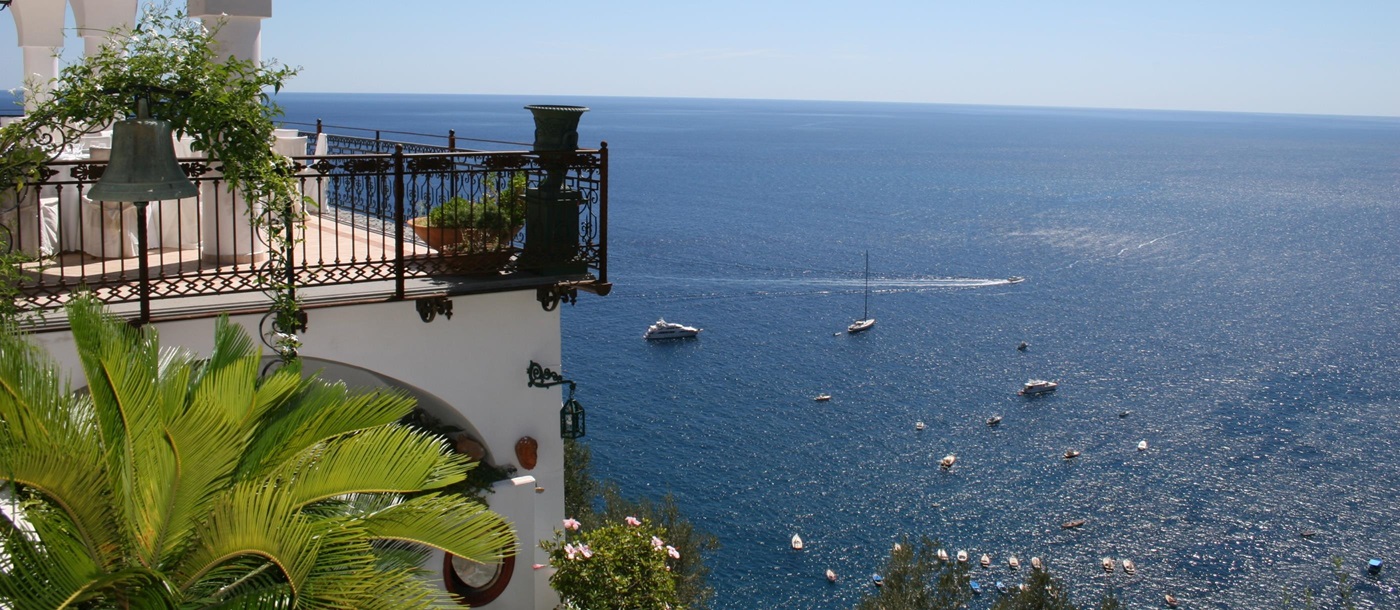 View over the mediterranean from Vilal Treville, Amalfi Coast