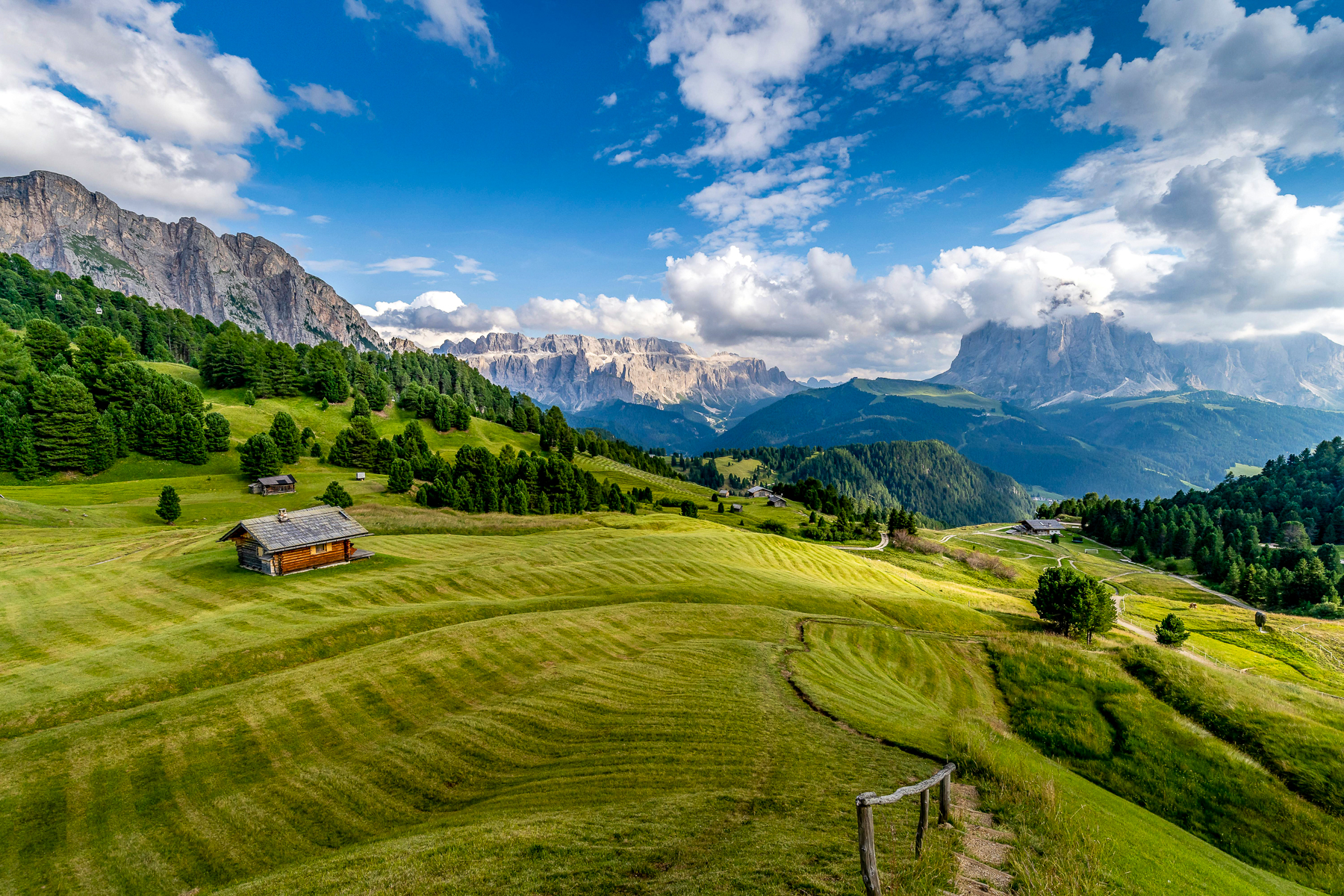 Views across South Tyrol in the Appenines, Dolomites