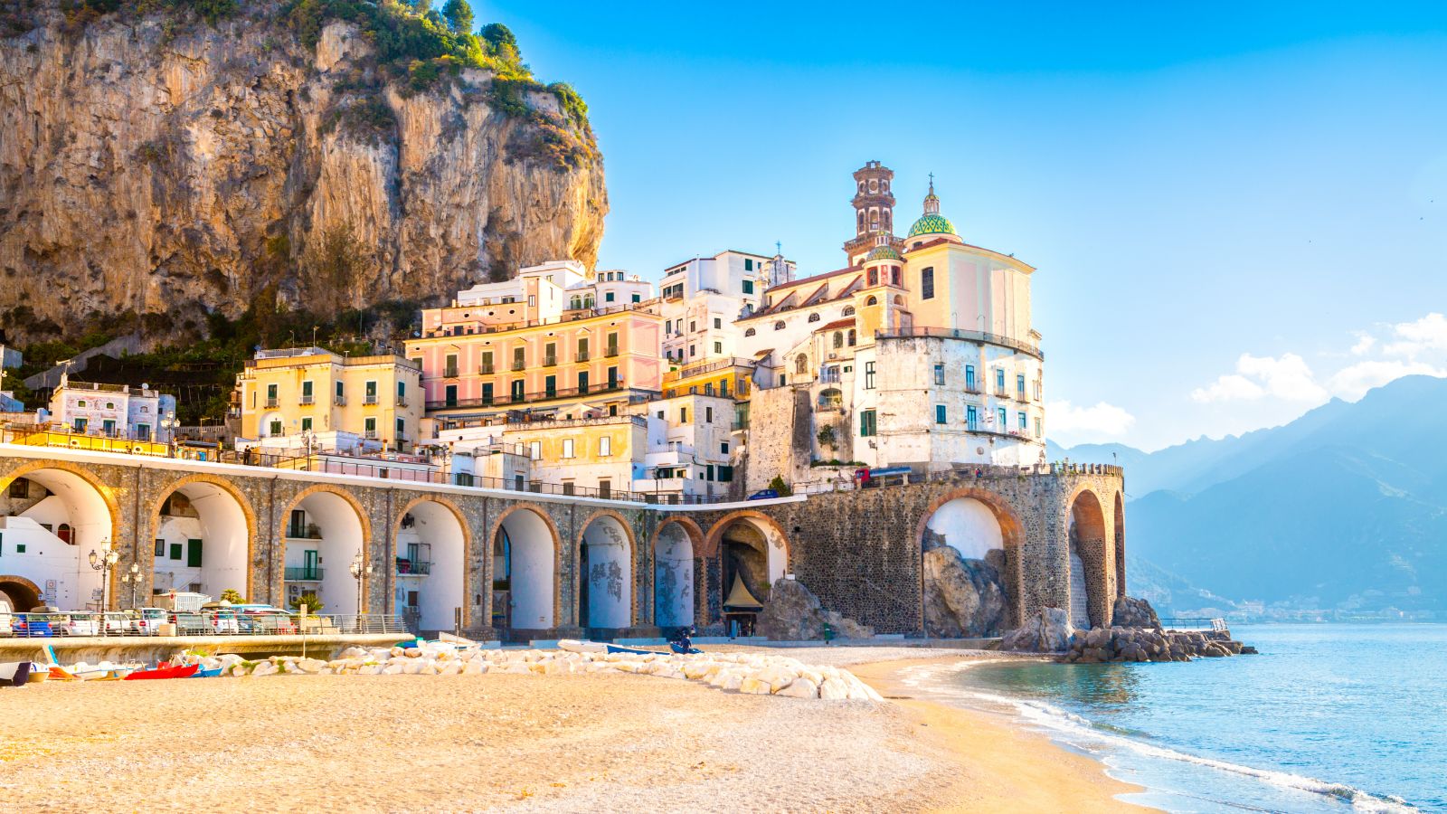 Atrani Beach on the Amalfi Coast