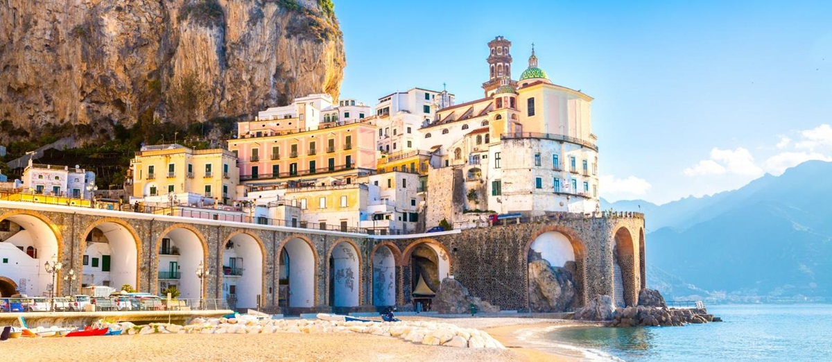 Atrani Beach on the Amalfi Coast