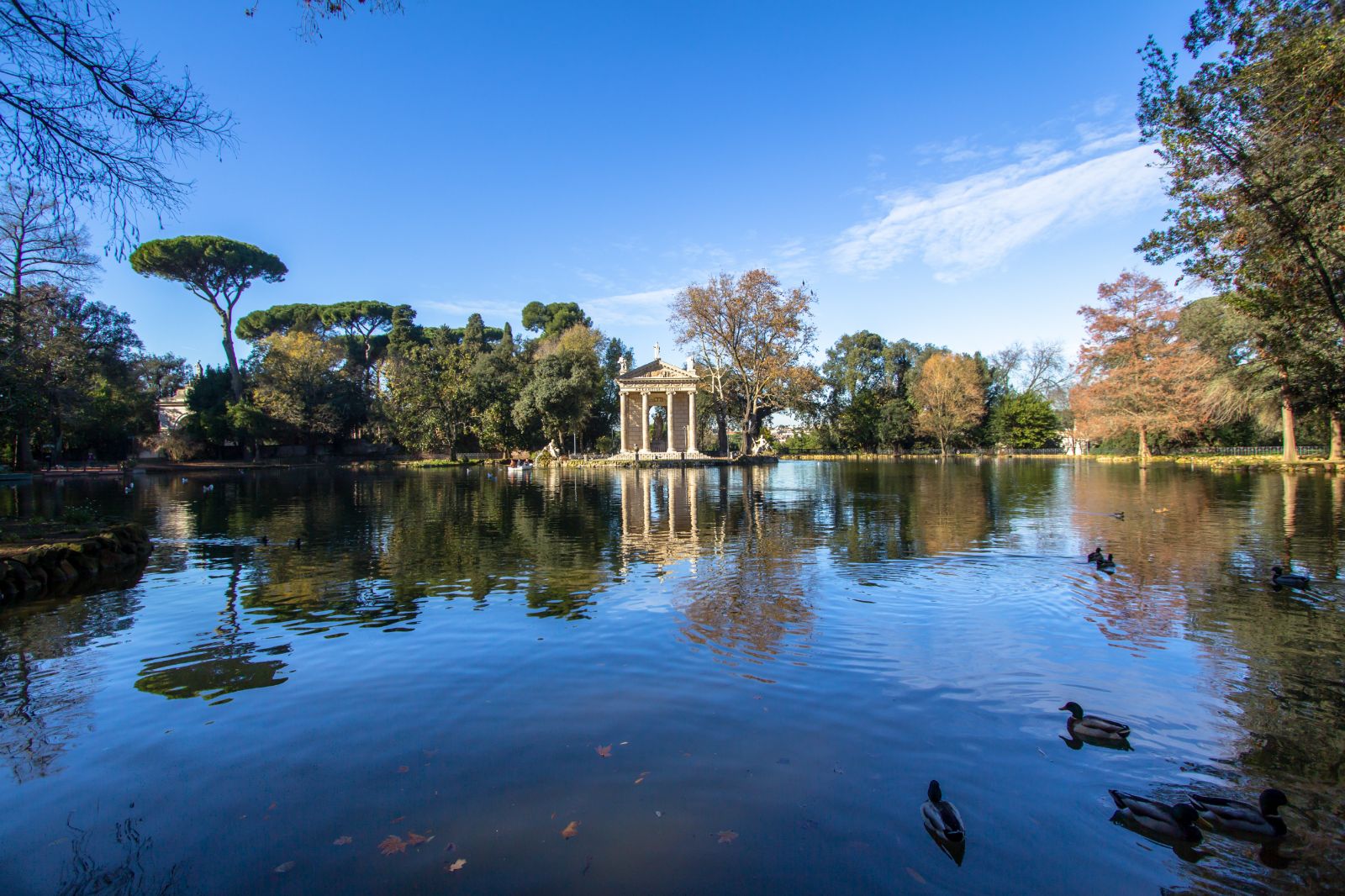The Borghese Gardens in Rome