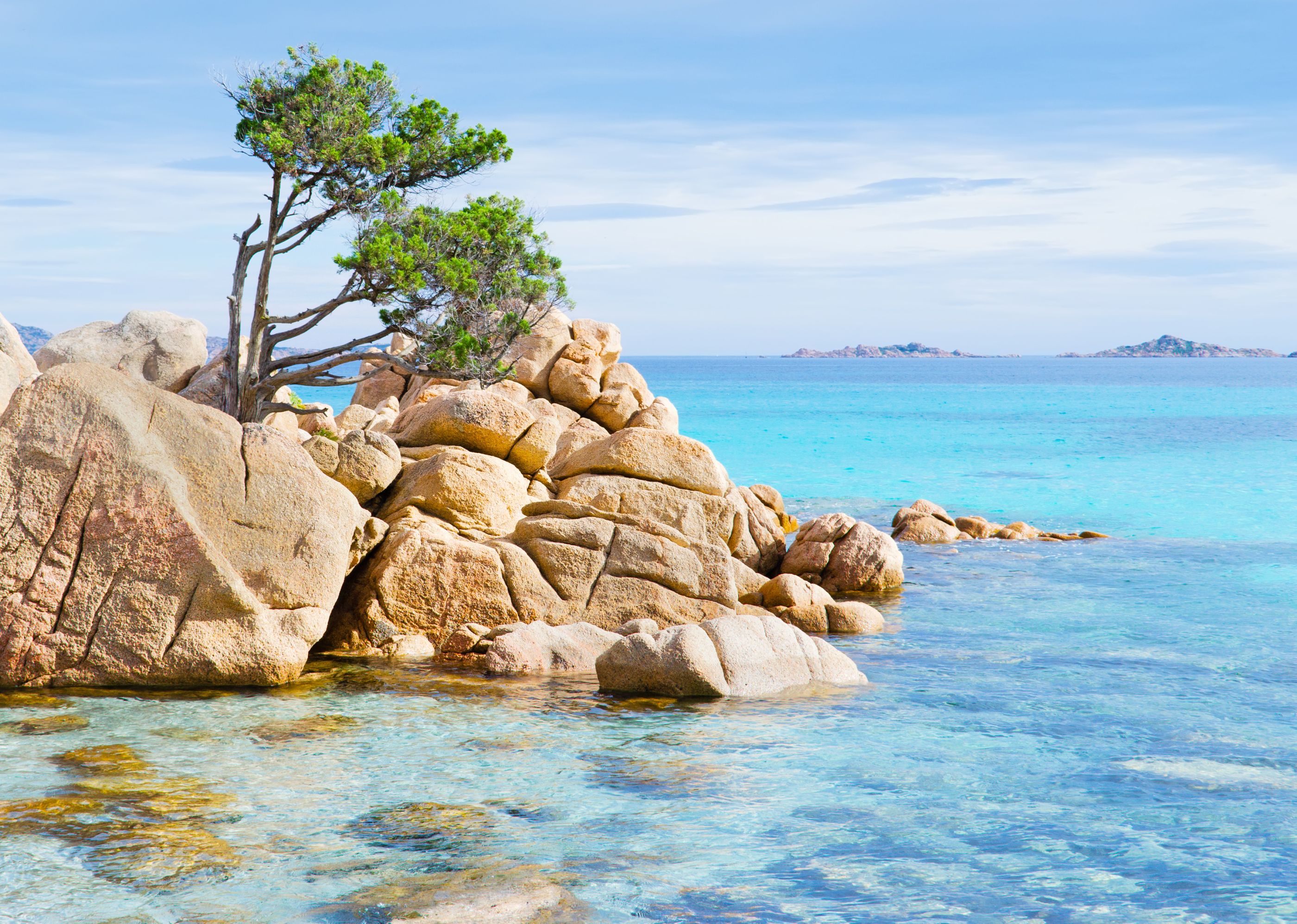 Capriccioli Beach at Costa Smeralda, Sardinia