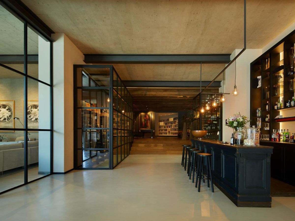 An interior shot including the bar at the Breakwater.