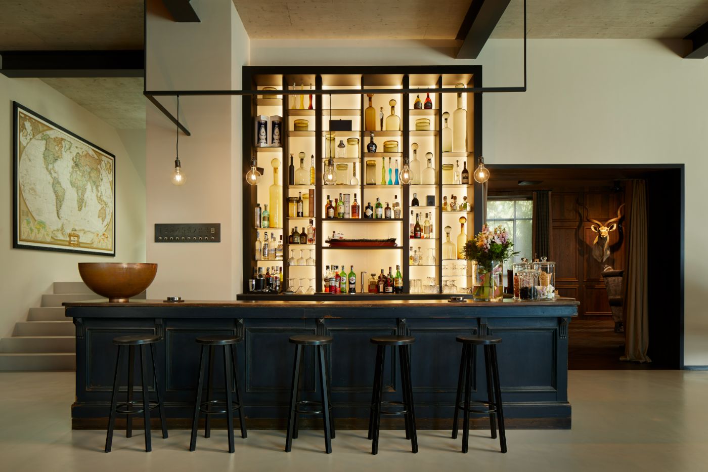 An alternate angle of the bar at the Breakwater.