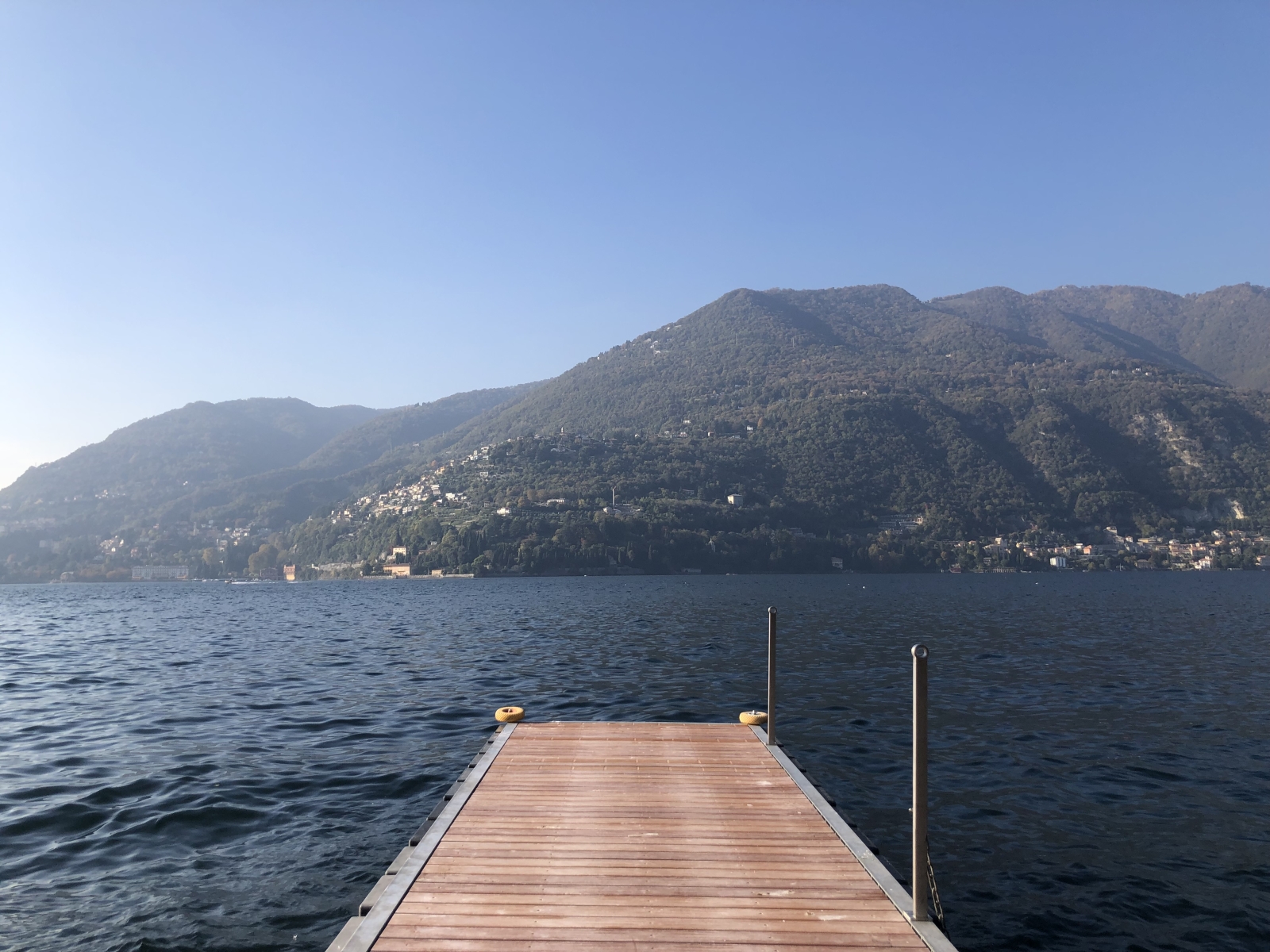 Private jetty at Ville del Lago on Lake Como, Italy