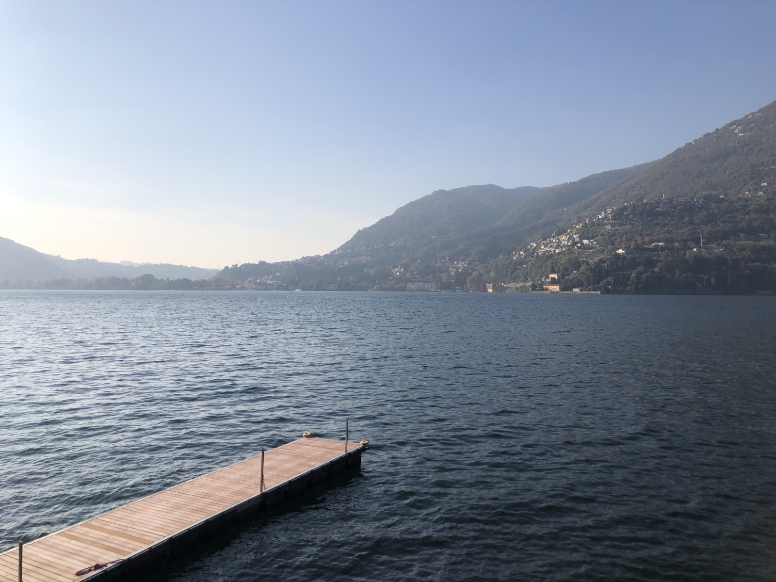 Private jetty at Ville del Lago on Lake Como, Italy