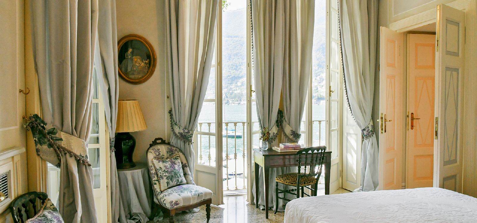 Guest room at Villa di Torno Lake Como Italy