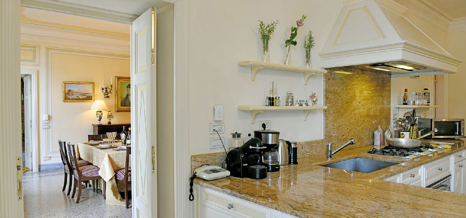 Kitchen of Villa di Torno Lake Como Italy