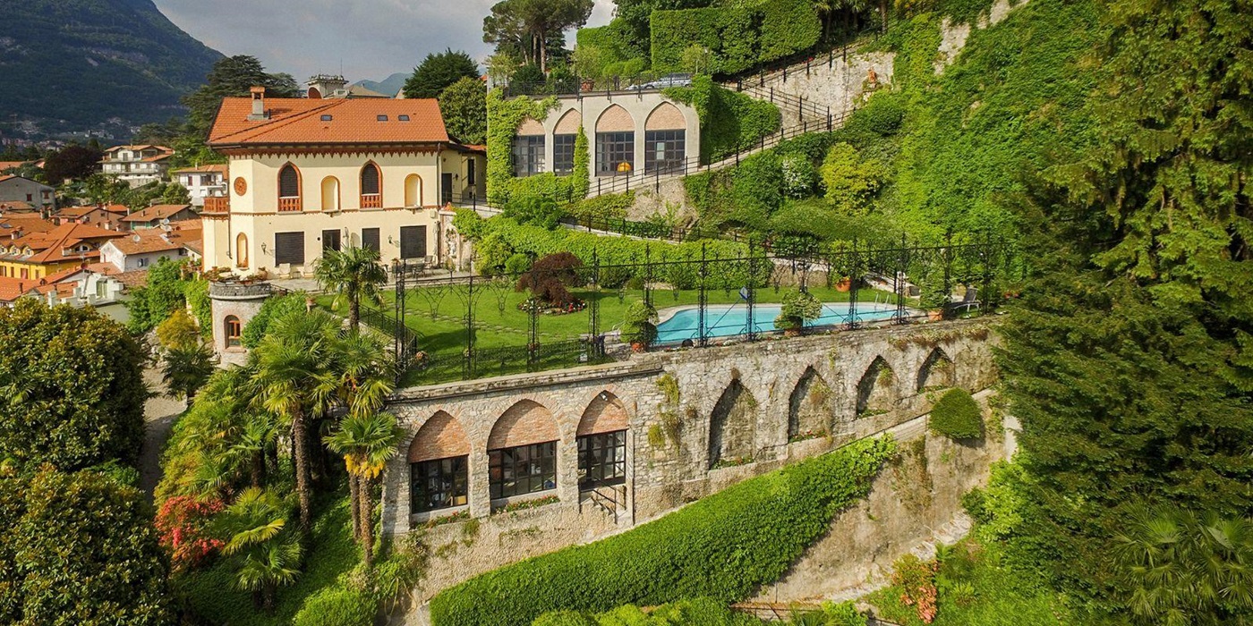 Full Exterior of Villa Giada in Lake Como