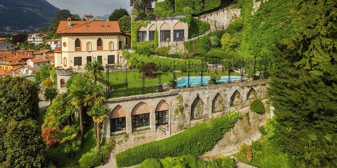 Full Exterior of Villa Giada in Lake Como