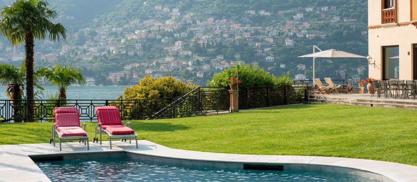 Swimming pool at Villa Giada, in Lake Como.