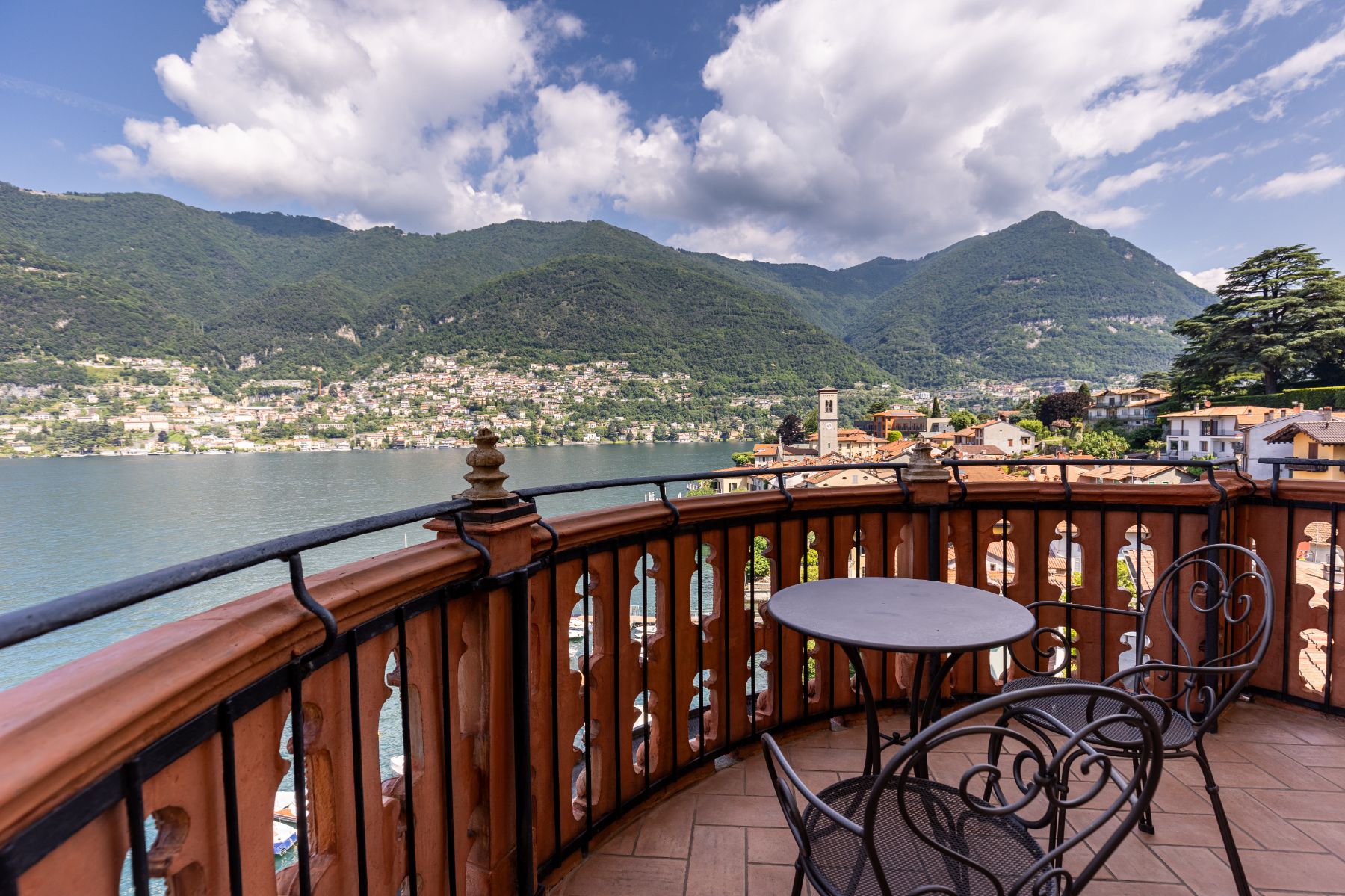 Balcony at Villa Giada in Lake Como, Italy