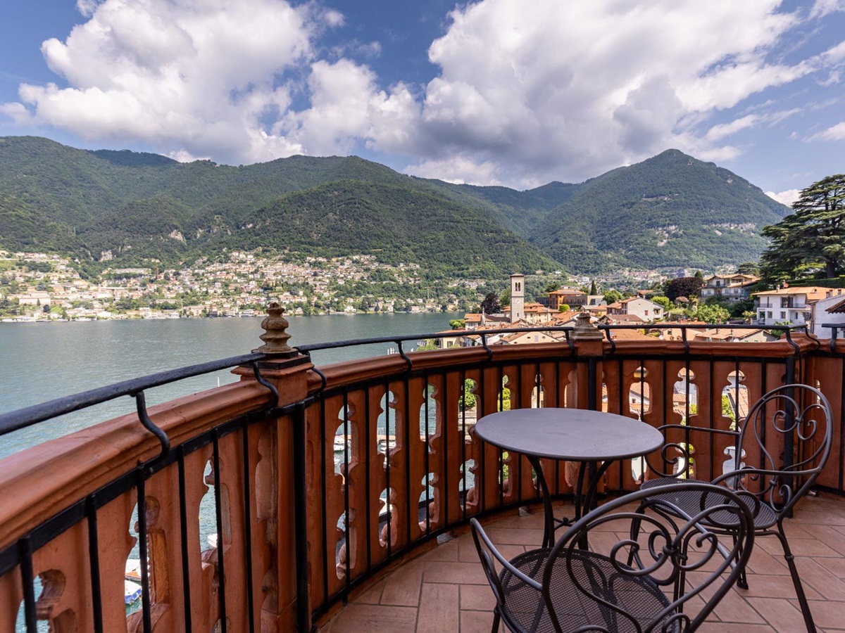 Balcony at Villa Giada in Lake Como, Italy