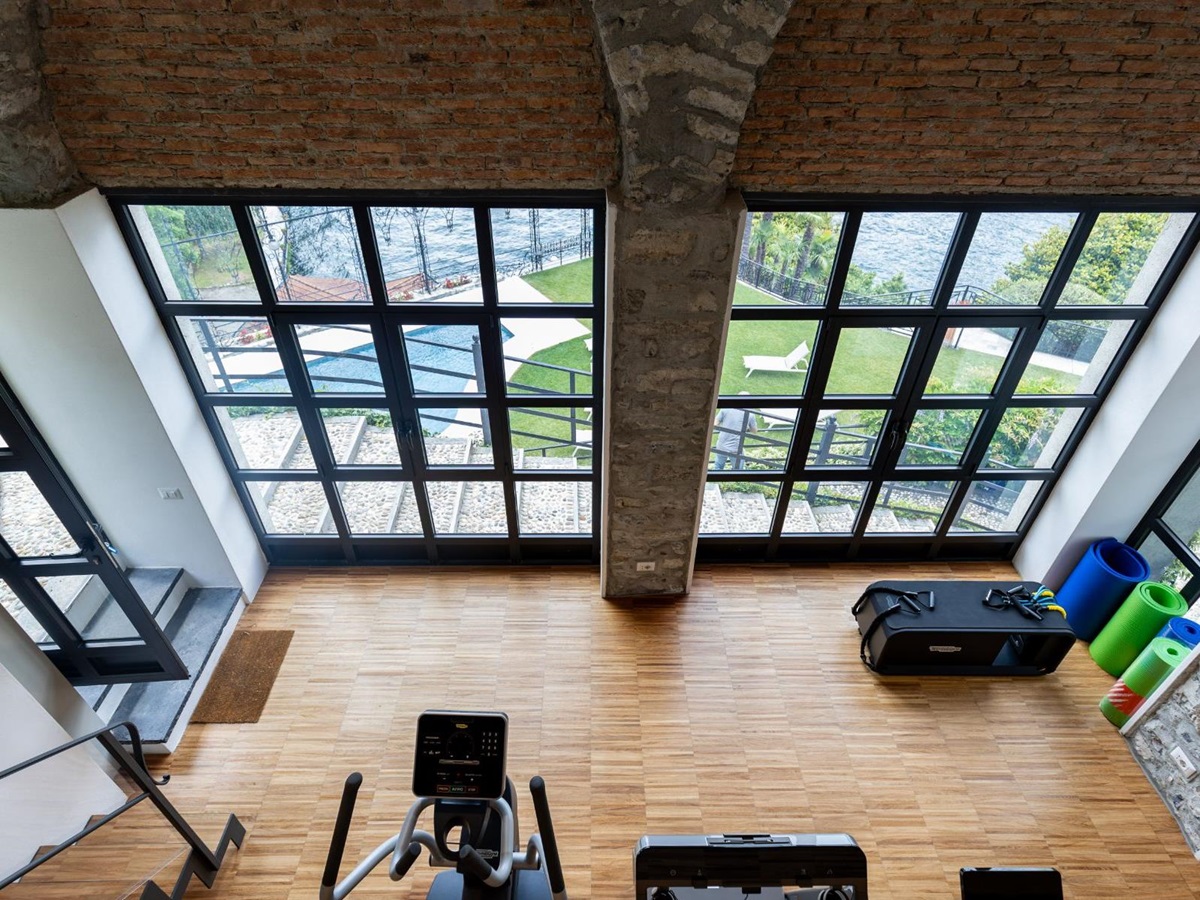 Gym at Villa Giada, Lake Como
