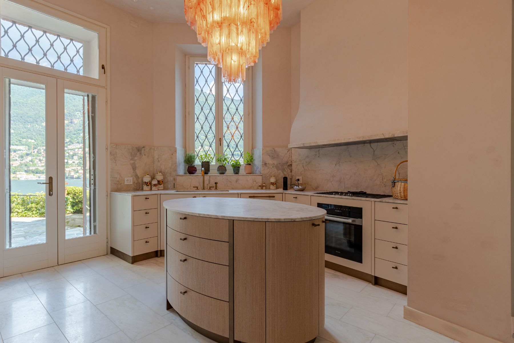 Kitchen at Villa Giada in Lake Como, Italy