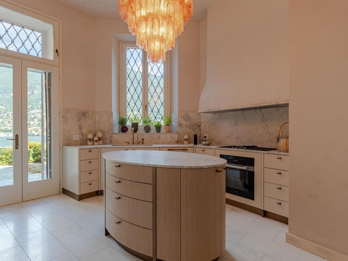 Kitchen at Villa Giada in Lake Como, Italy