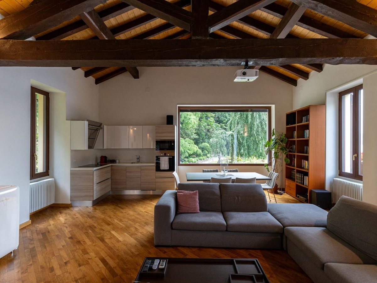 Boathouse at at Villa Giada in Lake Como, Italy