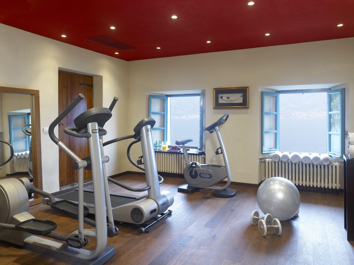 Gym in Villa la Cassinella, Lake Como