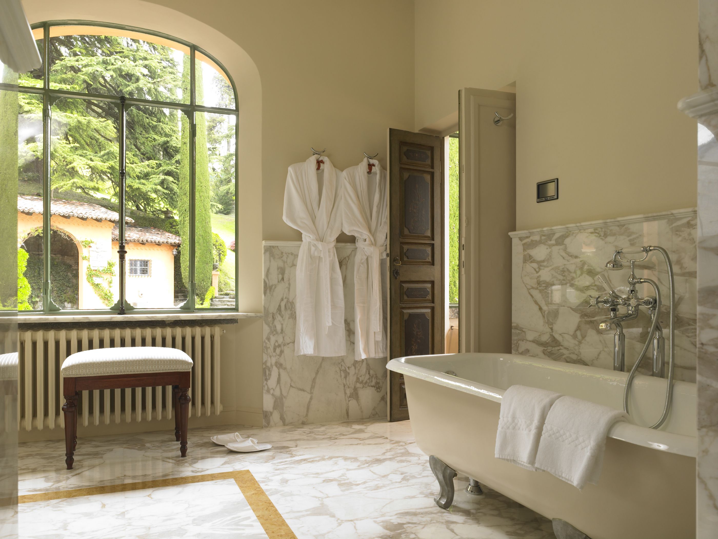 Master bathroom of Villa la Cassinella, Lake Como