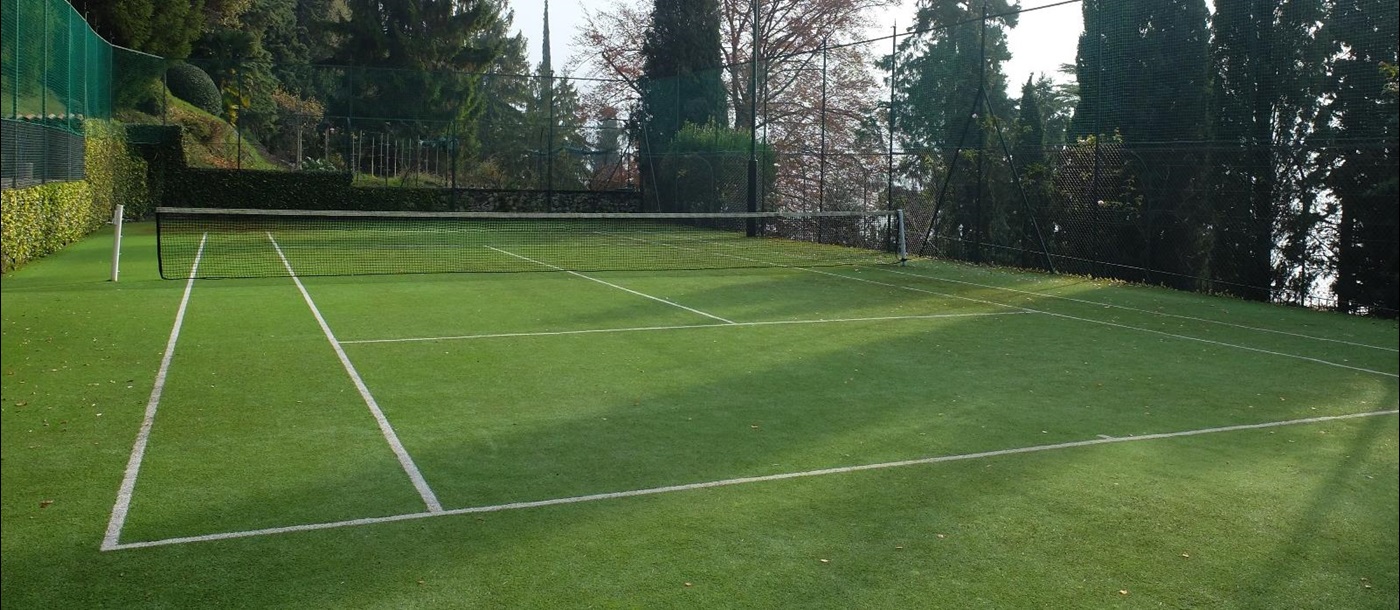 Tennis court of Villa la Cassinella, Lake Como