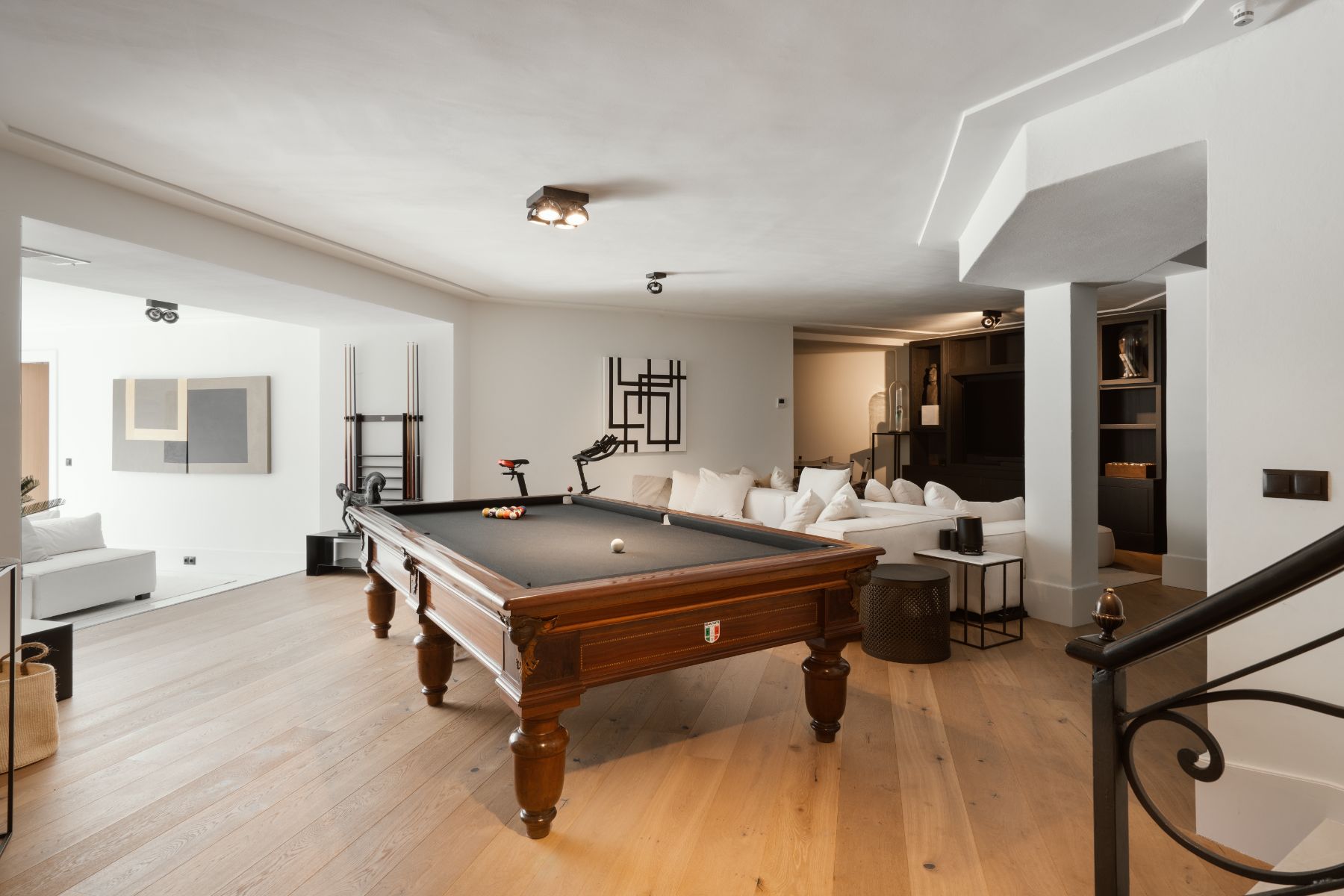 Billiards table at vacation rental Villa Pola on Lake Como, Italy