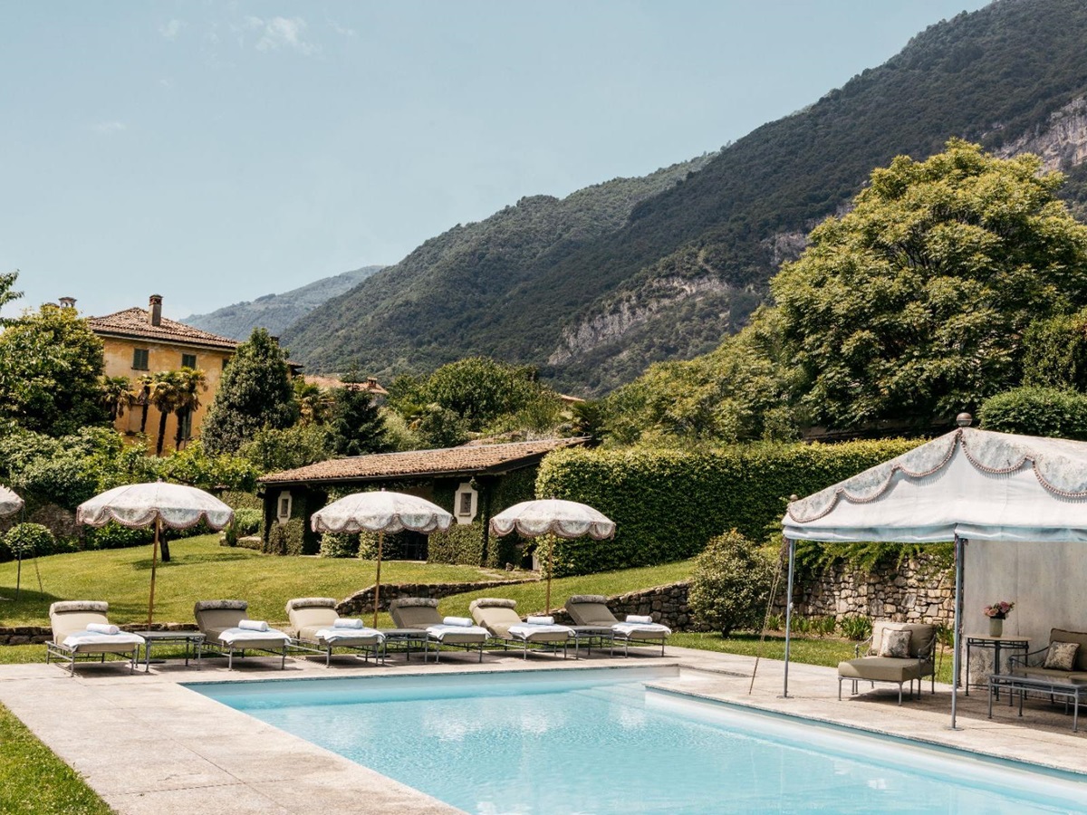 Pool at Villa Sola Cabiati in Lake Como, Italy