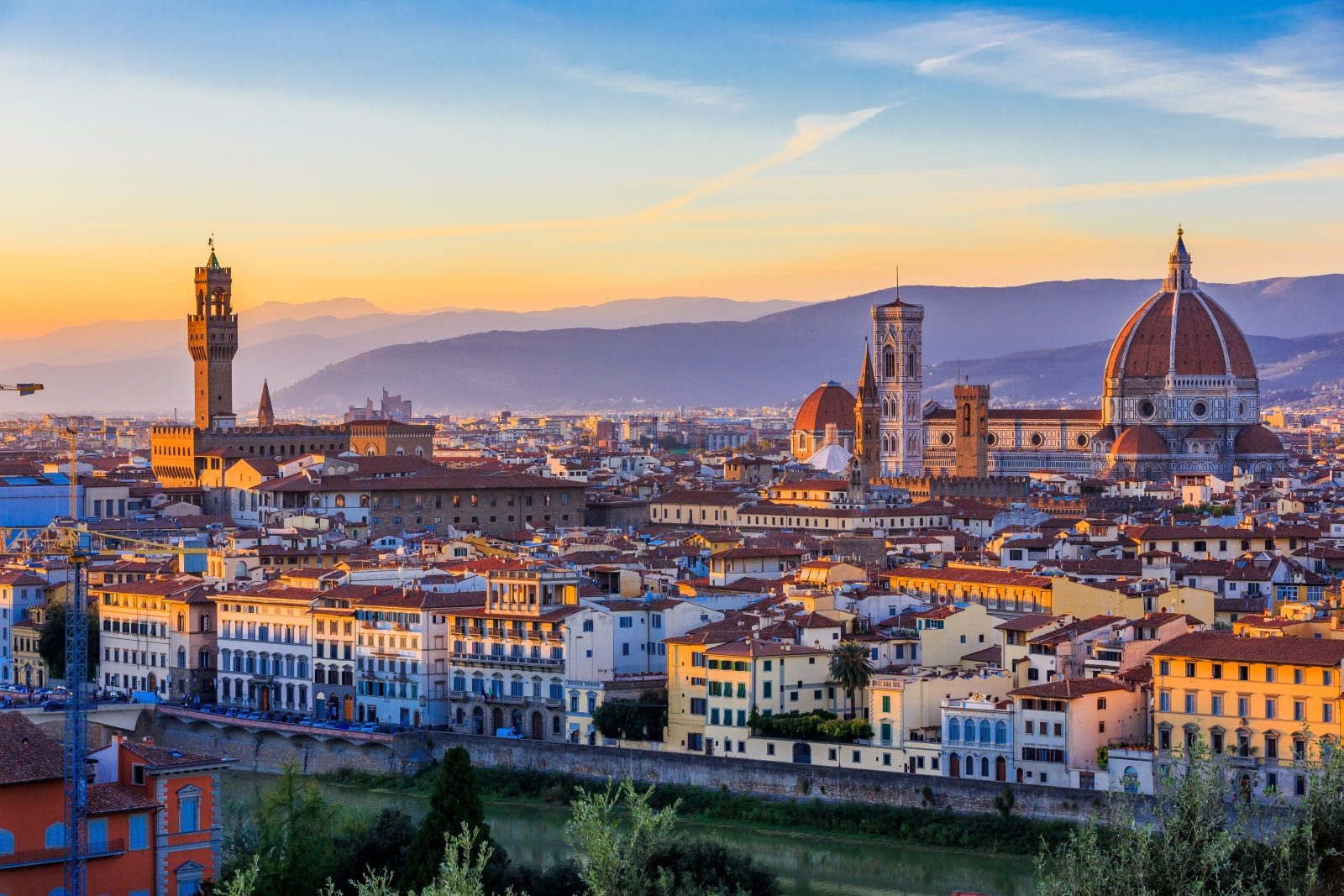 Florence at sunset Italy