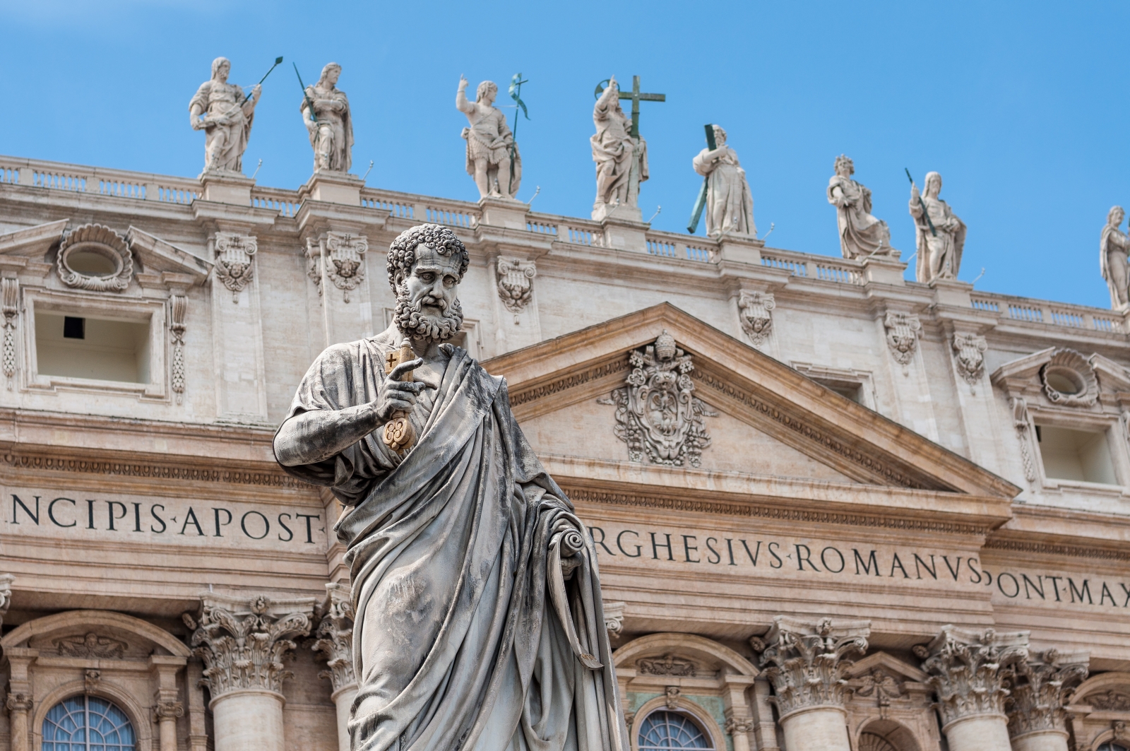 Vatican at St Peters Basilica in Rome Italy