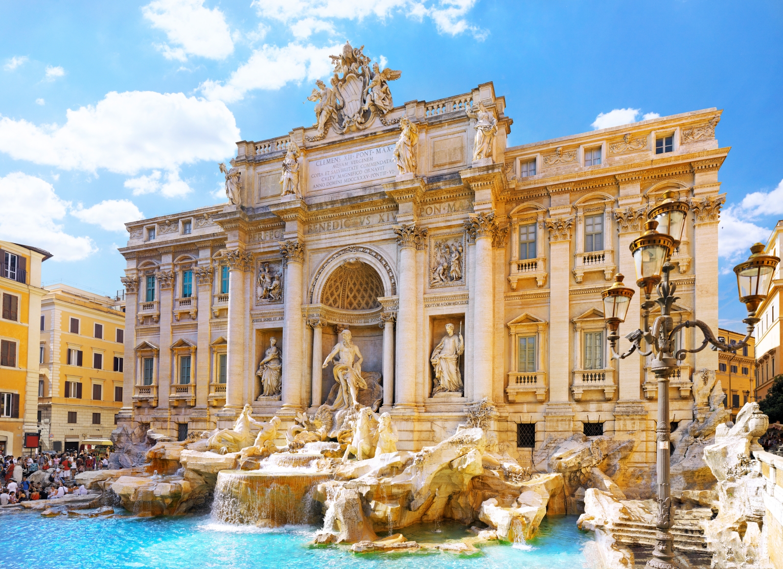 Trevi Fountain in Rome Italy