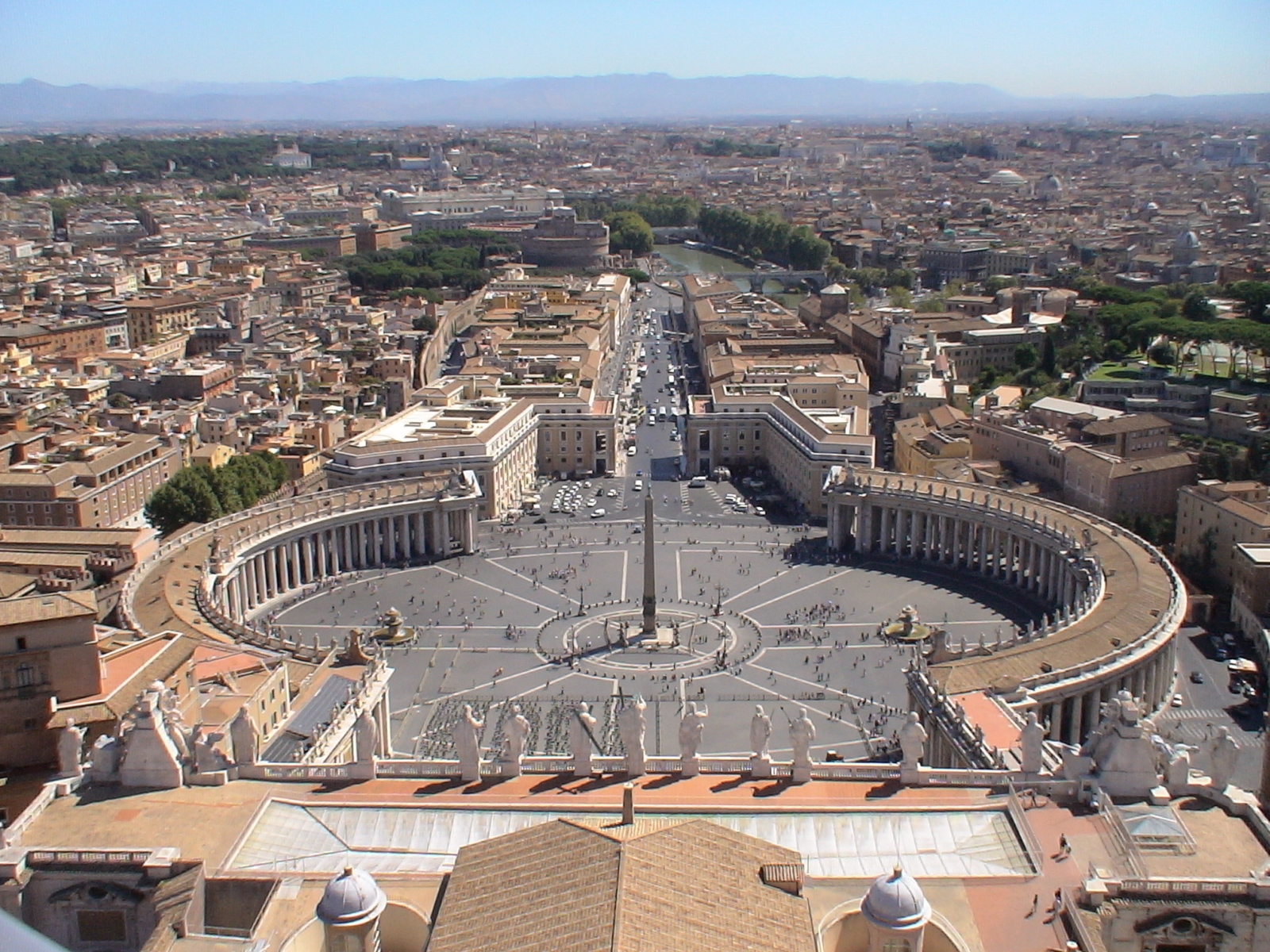 View from the top of the Vatican Rome Italy