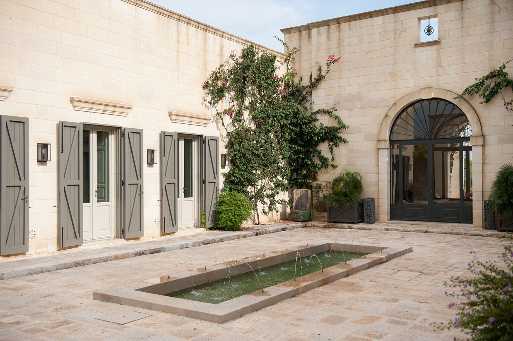 Courtyard at Casa Calcare in Puglia