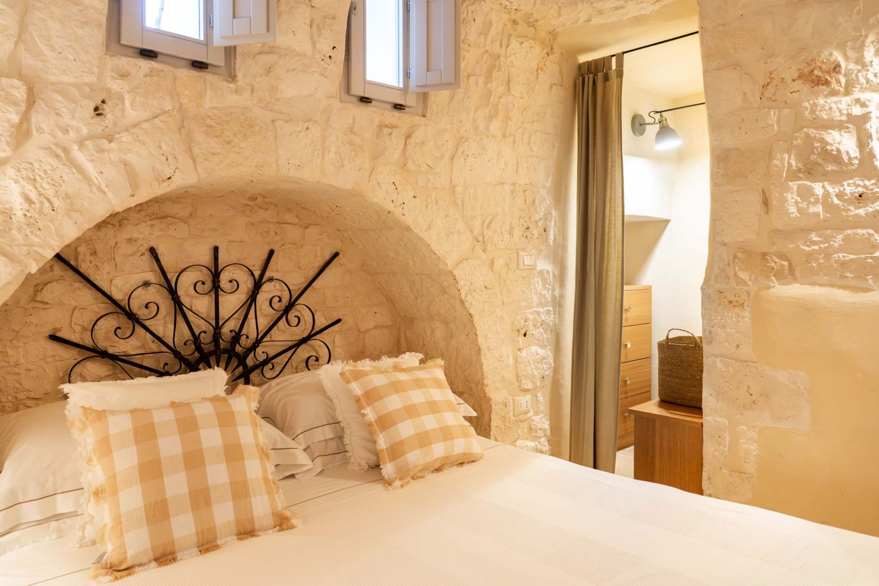 Bedroom at Masseria Bianco in Puglia, Italy