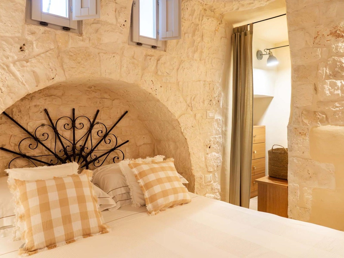 Bedroom at Masseria Bianco in Puglia, Italy