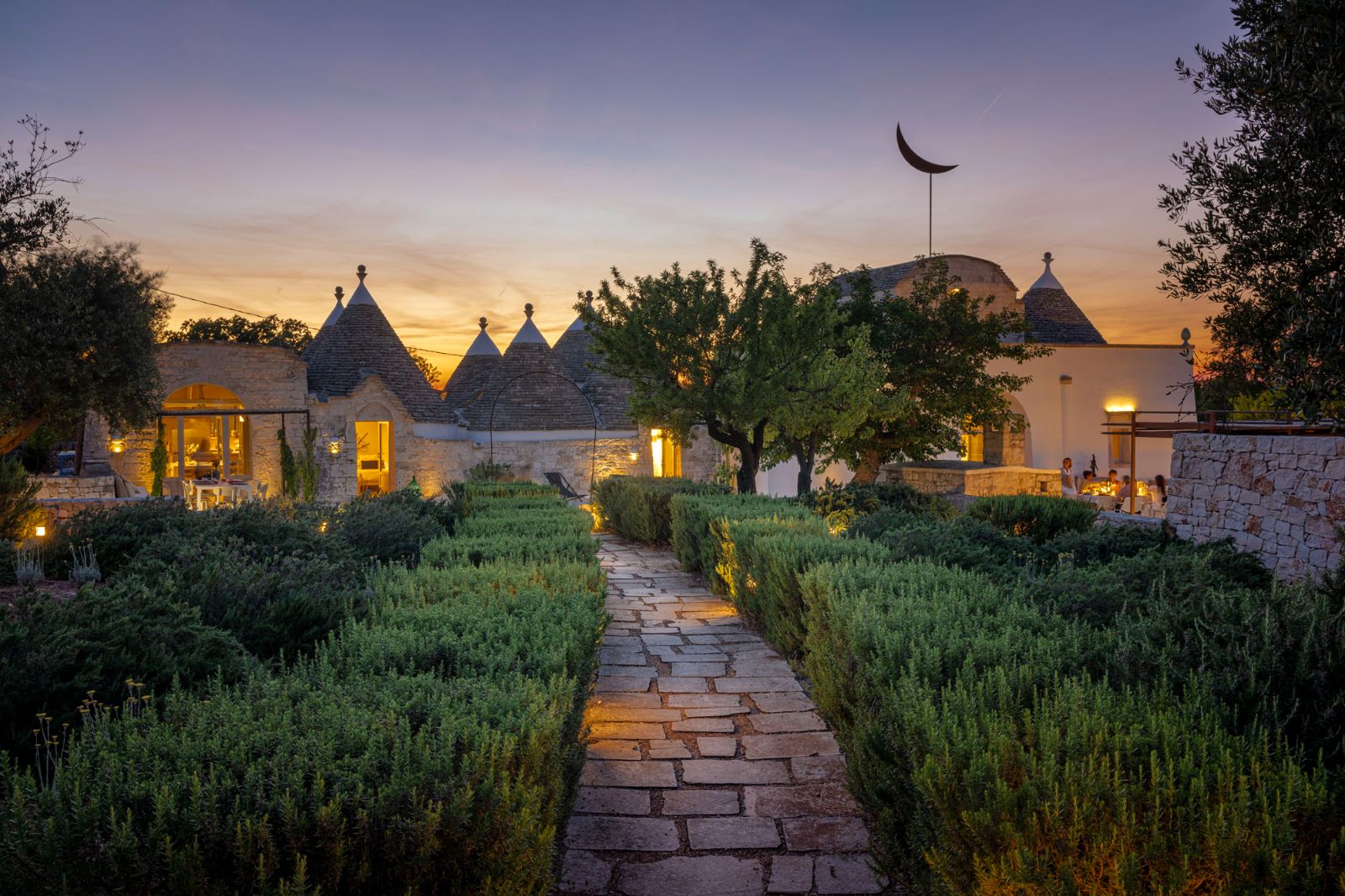 Evening Exterior at Masseria Bianco in Puglia