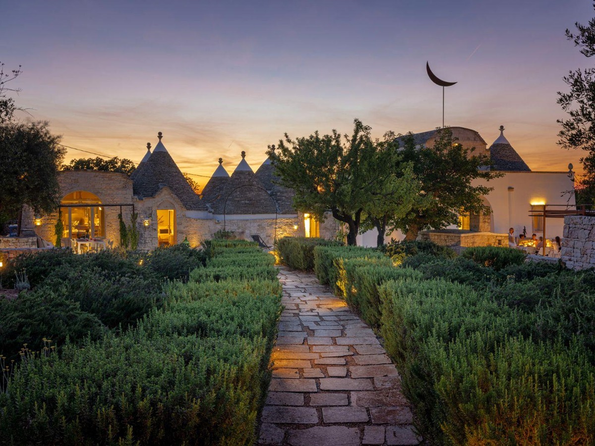 Evening Exterior at Masseria Bianco in Puglia