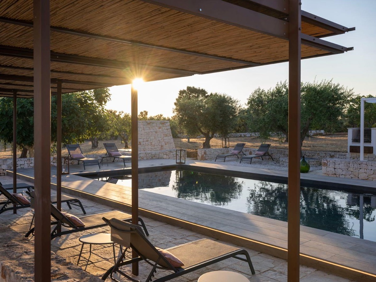 Pool at Masseria Bianco in Puglia