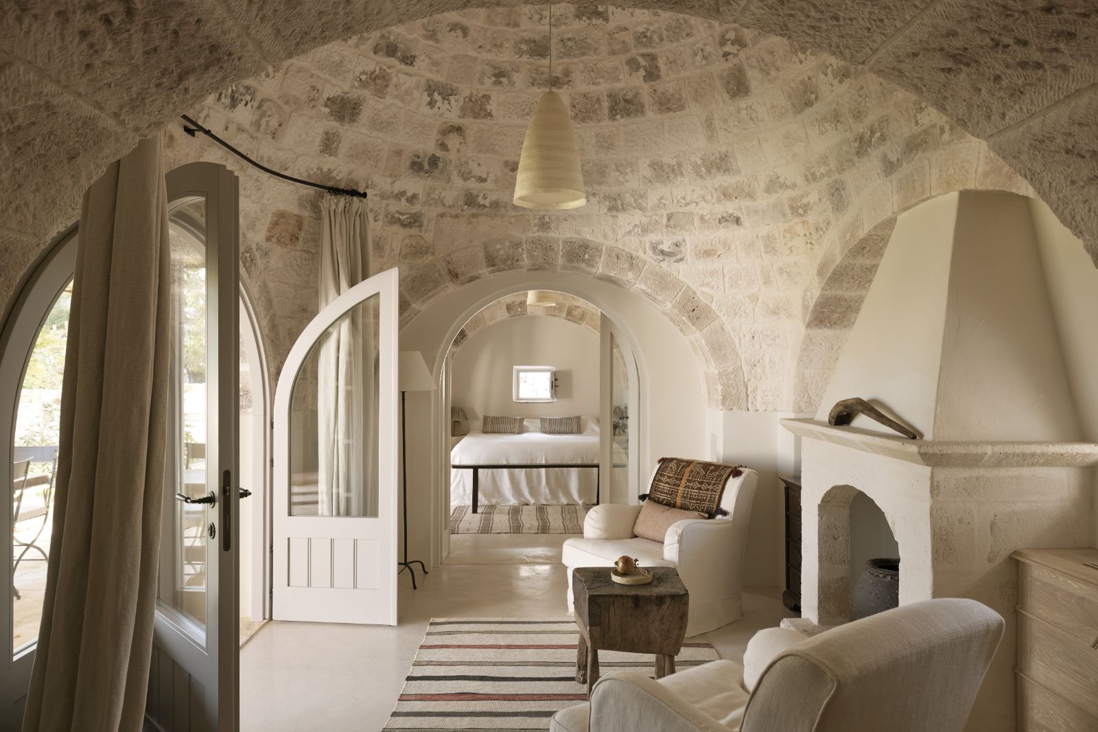 Bedroom 1 at Masseria Pietra in Puglia