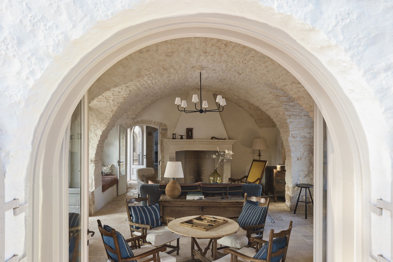 Living Room at Masseria Pietra in Puglia