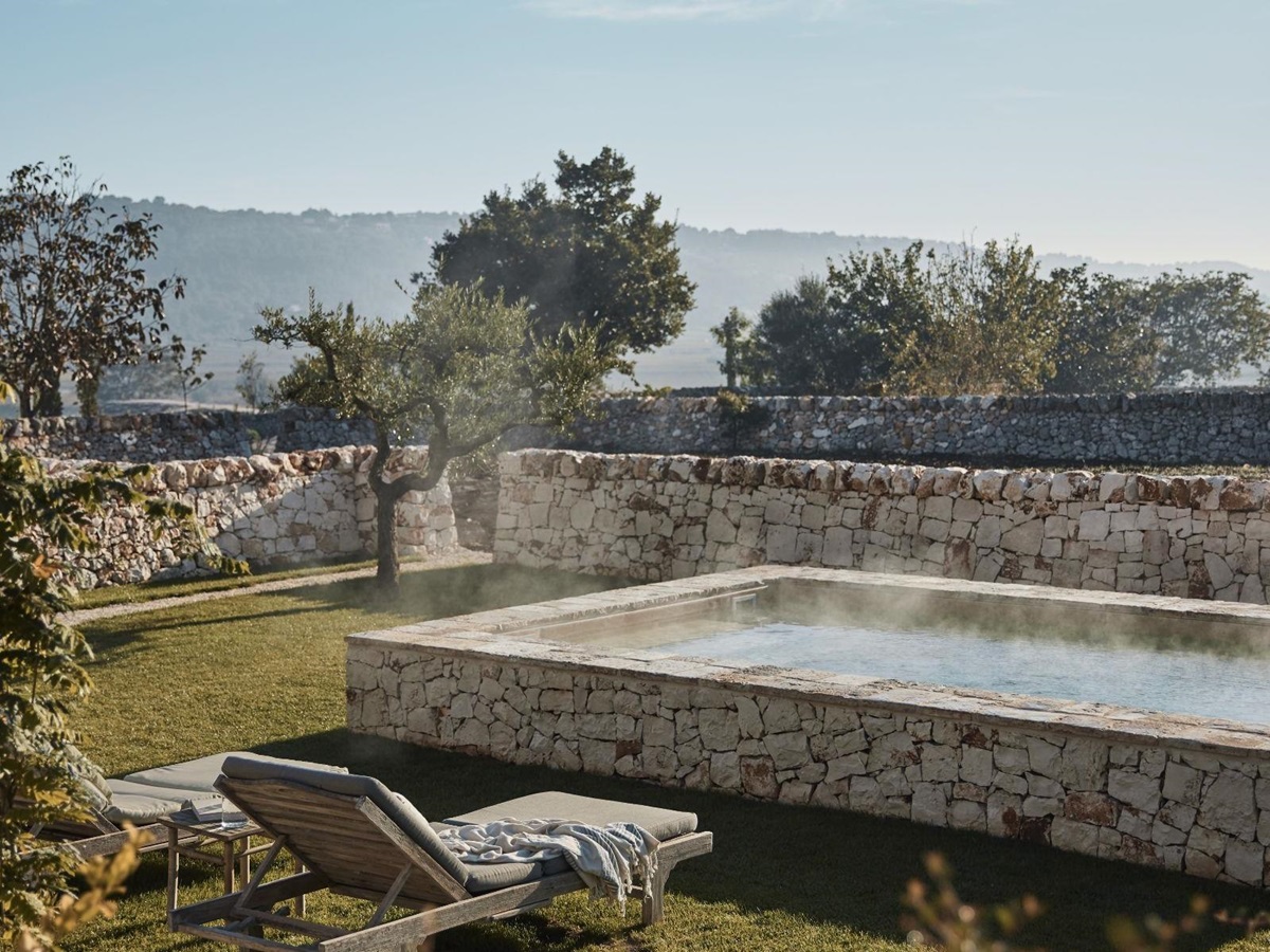 Spa Pool at Masseria Pietra in Puglia