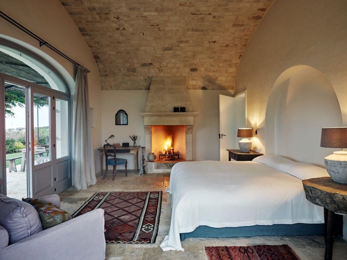 Bedroom One at Masseria Pugliese in Puglia