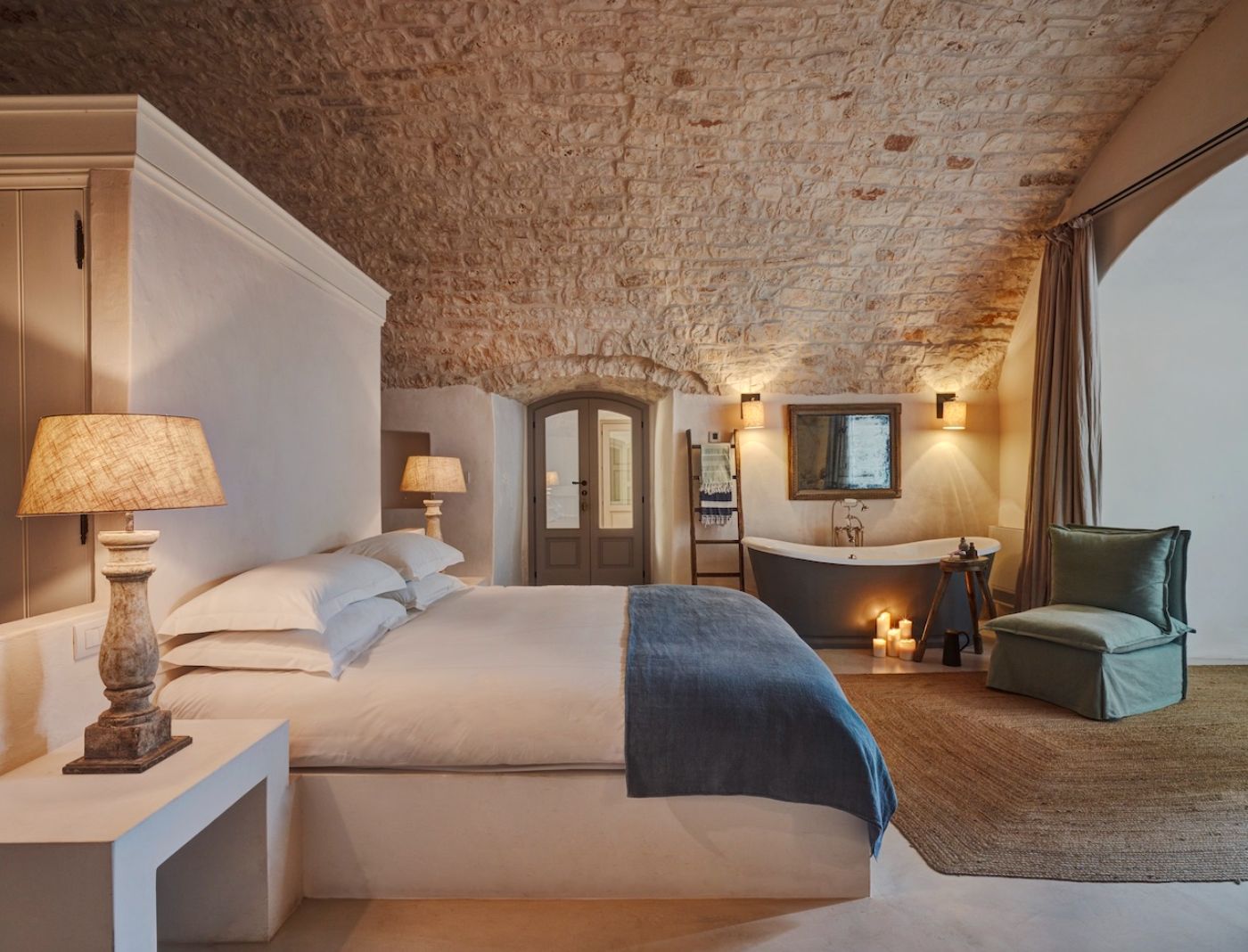 Bedroom Two at Masseria Pugliese in Puglia