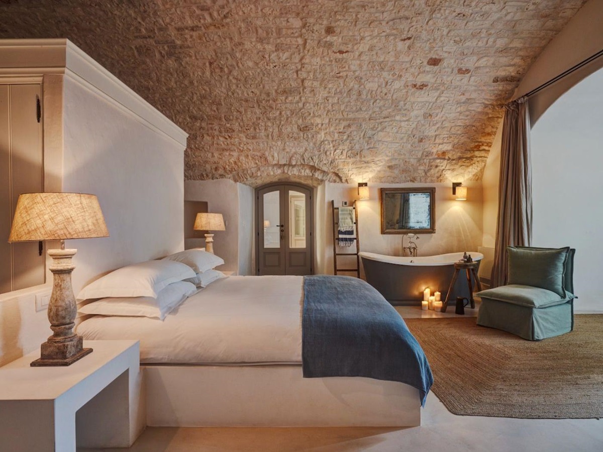 Bedroom Two at Masseria Pugliese in Puglia