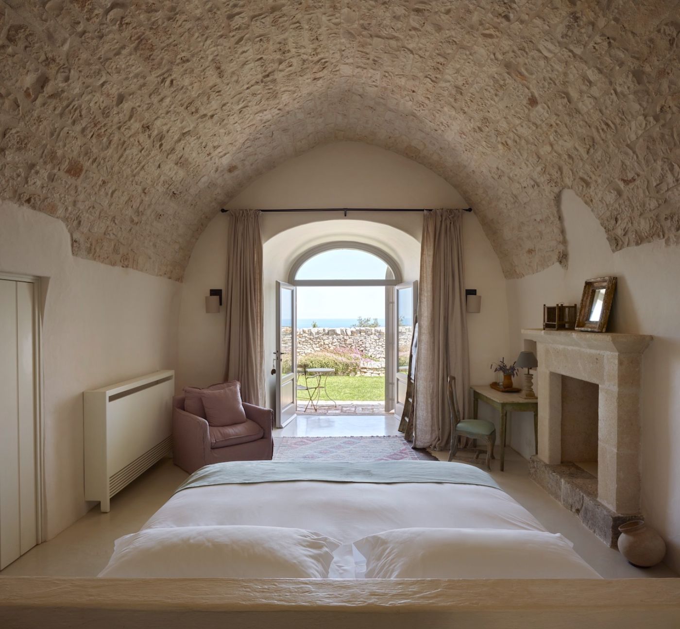 Bedroom Four at Masseria Pugliese in Puglia